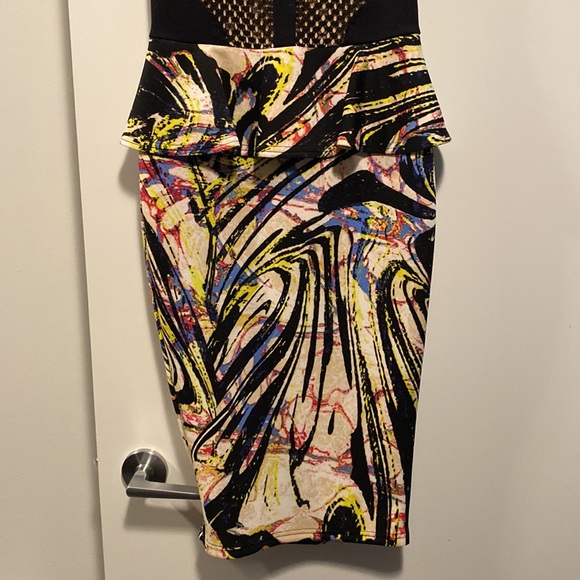 Bebe peplum midi dress - Picture 3 of 5